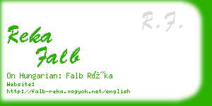 reka falb business card